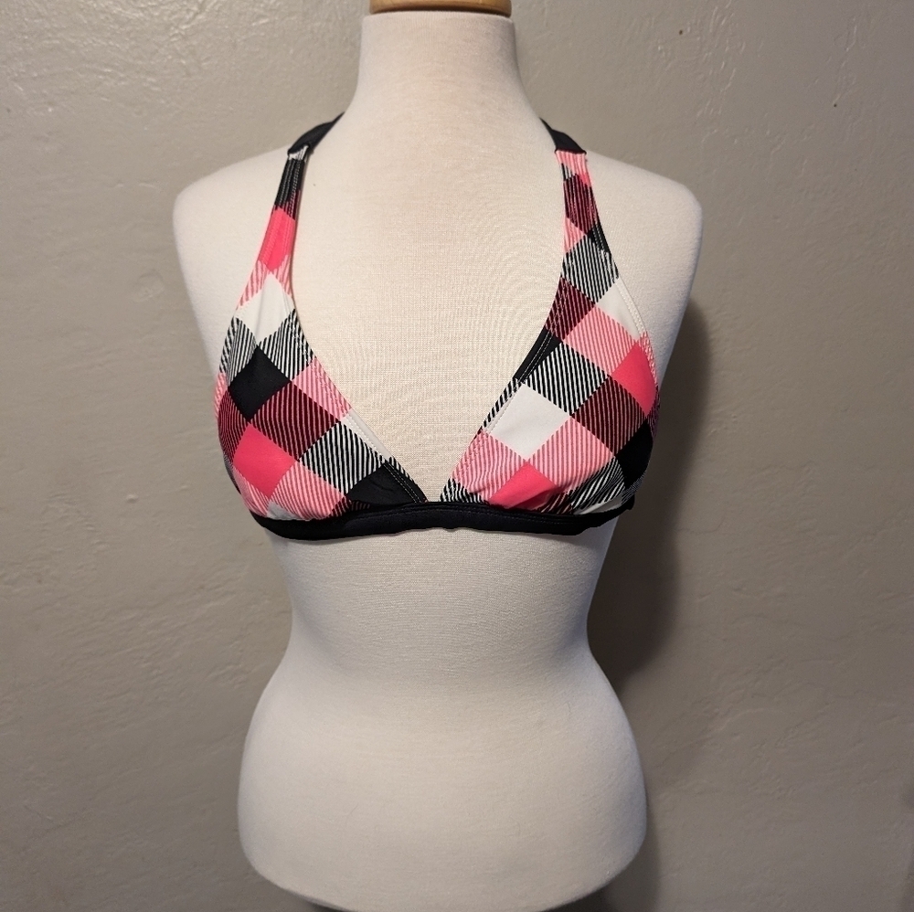 Women's Y2K Plaid Bikini top‎